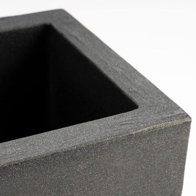 Pflanzwerk® Pflanzkübel Cube Anthrazit Kunststoff 34x40x40cm zum BESTPREIS *Grösse auswählbar *Frost