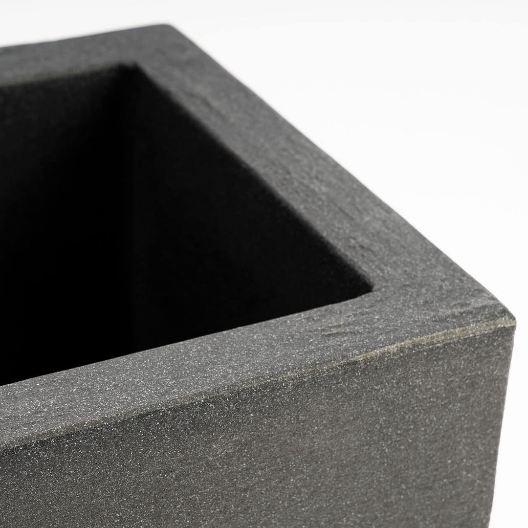 Pflanzwerk® Pflanzkübel Anthrazit Kunststoff 34x40x40cm *Frostbeständig* *100% ÖKOLOGISCH* *2 Jahre