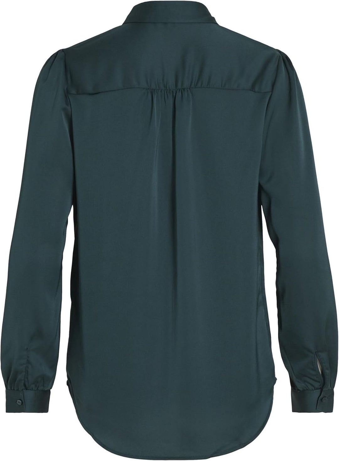 Vila Damen Viellette Satin L/S Shirt-Noos Langarmbluse 34 Ponderosa Pine, 34 Ponderosa Pine