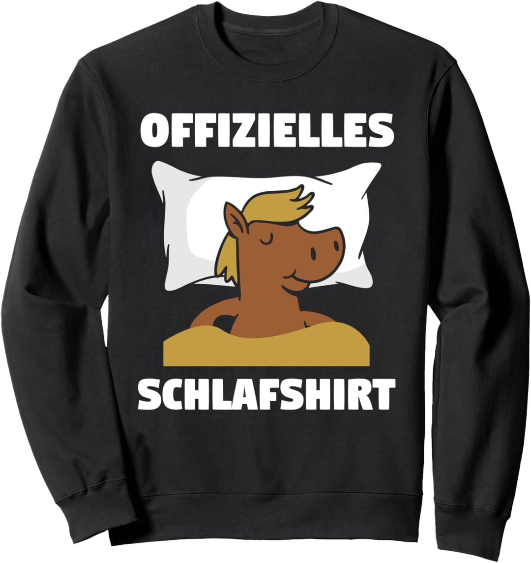 Schlafshirt Schlafanzug Pyjama Pferd Sweatshirt