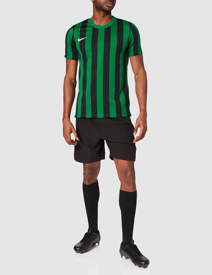 Nike Herren Striped Division Iv Jersey Ss T-Shirt, Pine Green/Black/White