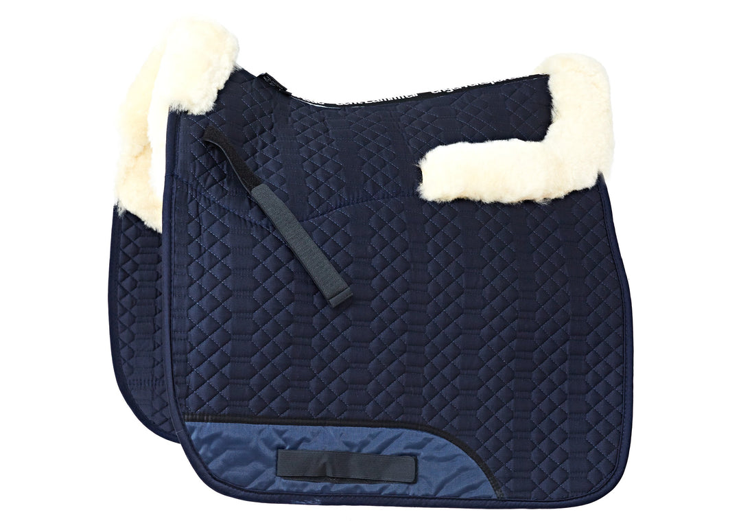 Engel Reitsport Lammfell Schabracke Half Lined mit Fellkranz vorne und hinten SCHABRA4-VSS-MAR-MED S