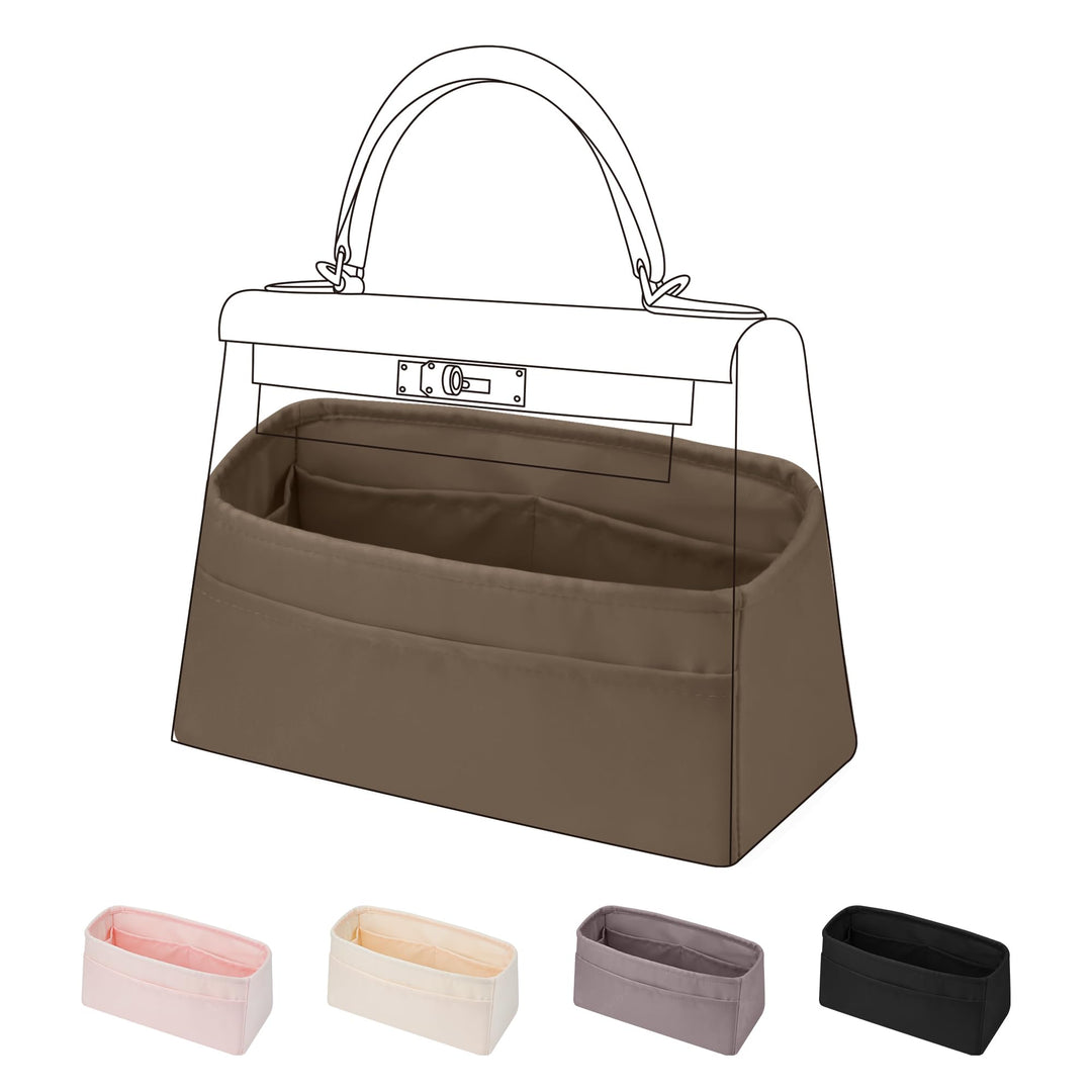 DGAZ Seide Tasche Organizer Einsatz, Organizer Innentaschen für Kelly Pochette/Mini/25/28/32/35, Tas