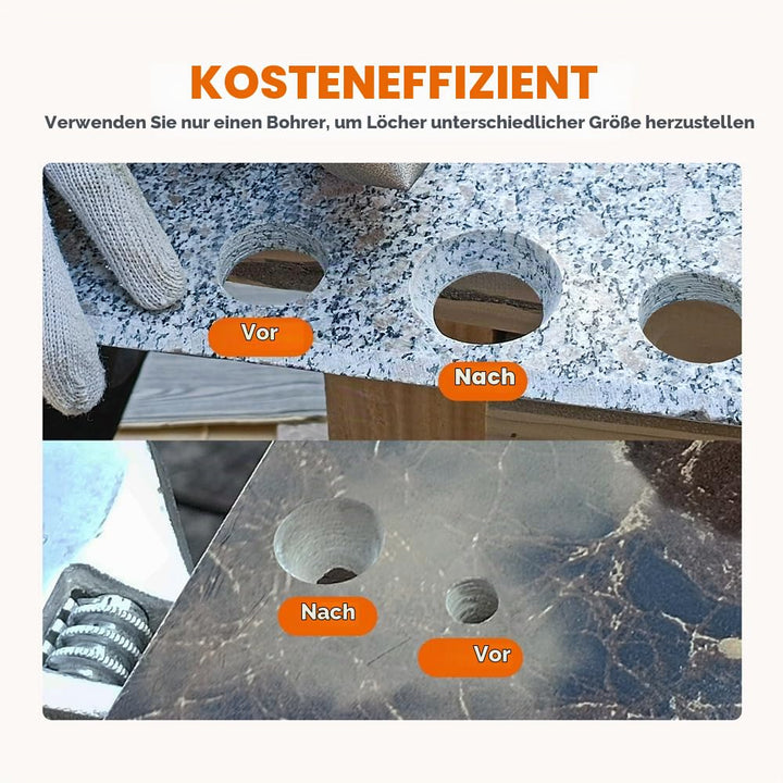 Diamant-Fasenbohrer 75mm - BRSCHNITT Diamant Fasenbits Fingerfräser zum Vergrössern Löcher in Fliese