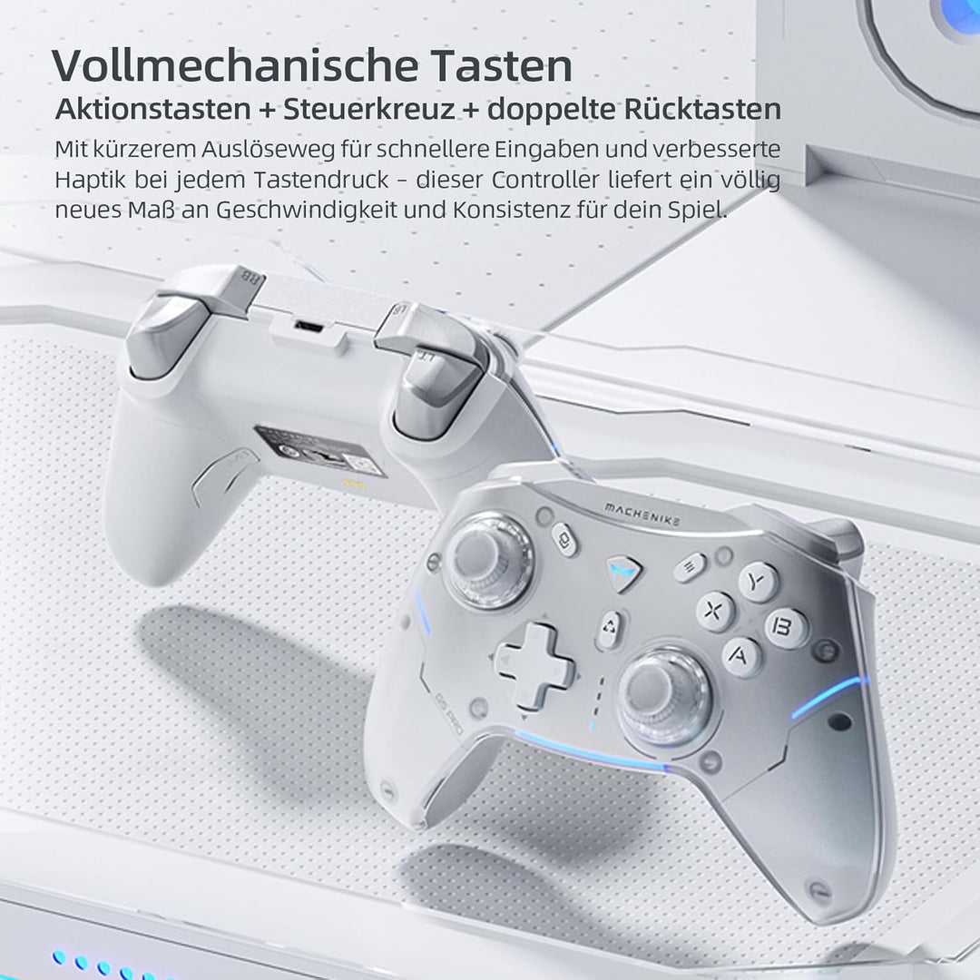 Machenike G5 Pro Wireless Controller für Windows PC,Switch,IOS&amp;Android,RGB Lichter,PC Controller Hal