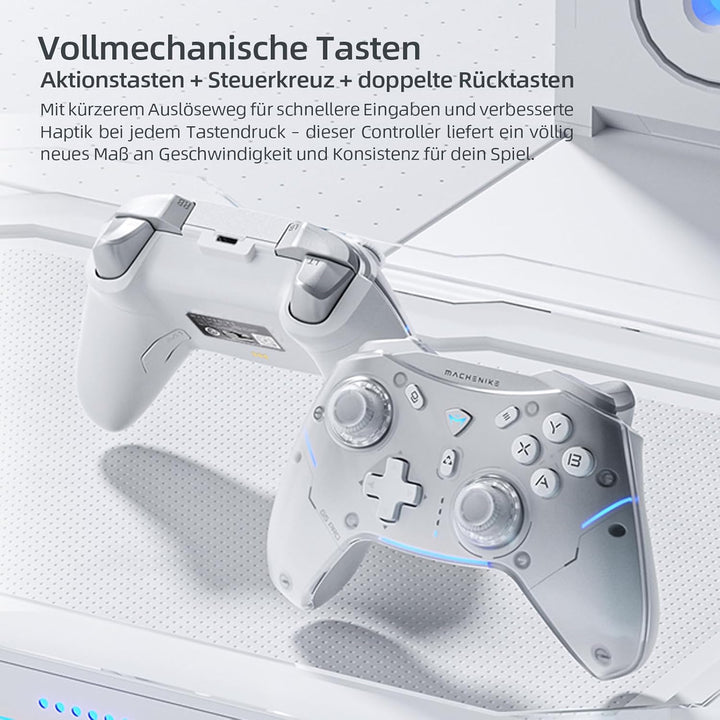 Machenike G5 Pro Wireless Controller für Windows PC,Switch,IOS&amp;Android,RGB Lichter,PC Controller Hal
