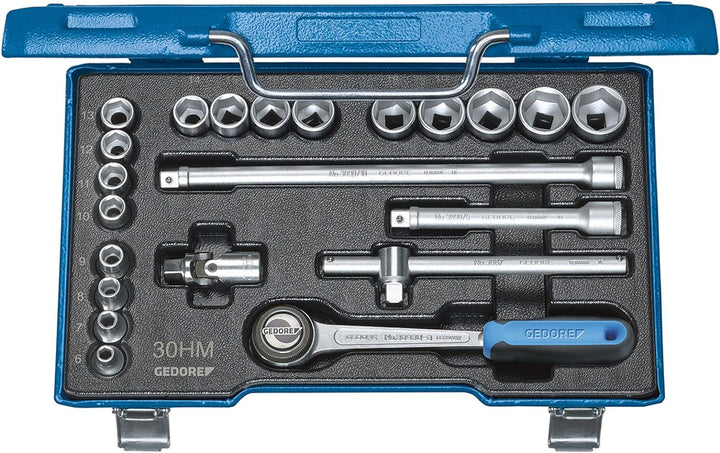 Steckschlüsselsatz 30 HMU-3 22-tlg.3/8 Zoll SW 6-22mm Z.72 6KT GEDORE 22 6-22 mm, 22 6-22 mm
