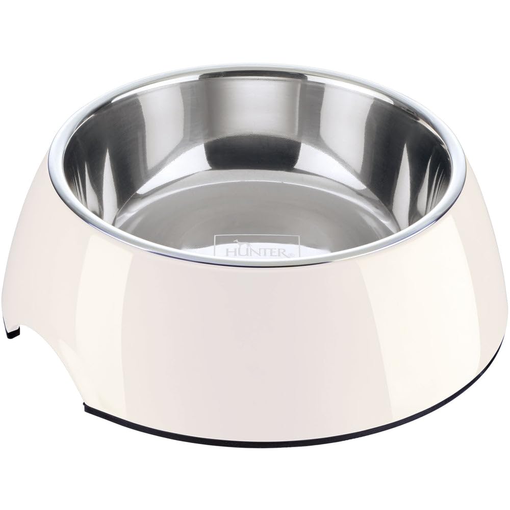 HUNTER Melamin-Napf, mit Edelstahlnapf, 1400 ml, weiss 1400 ml weiss, 1400 ml weiss