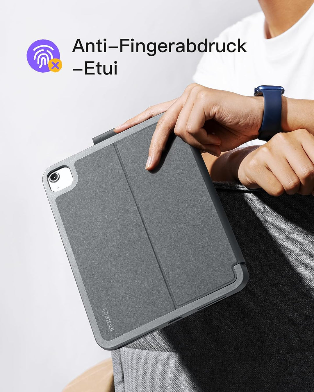 Inateck iPad 10 Generation Hülle mit Tastatur,Ultraleichte Tastatur Hülle für iPad Air 6 11 Zoll 202