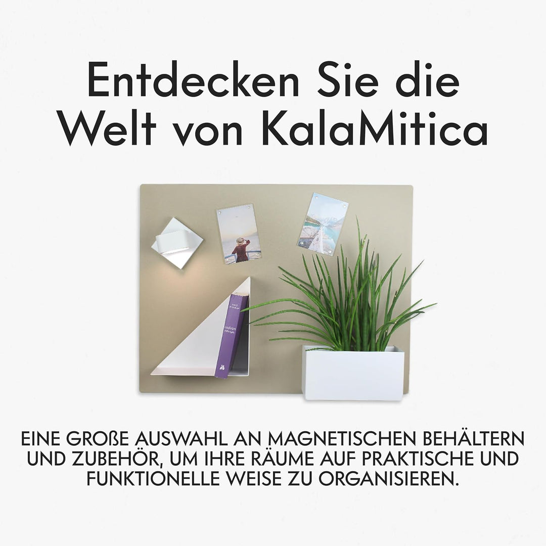 KalaMitica, Katze 2 -Design, magnetische Kreidetafel aus Stahl. Grösse 56x38x0,12cm. Farbe: Beige Ka