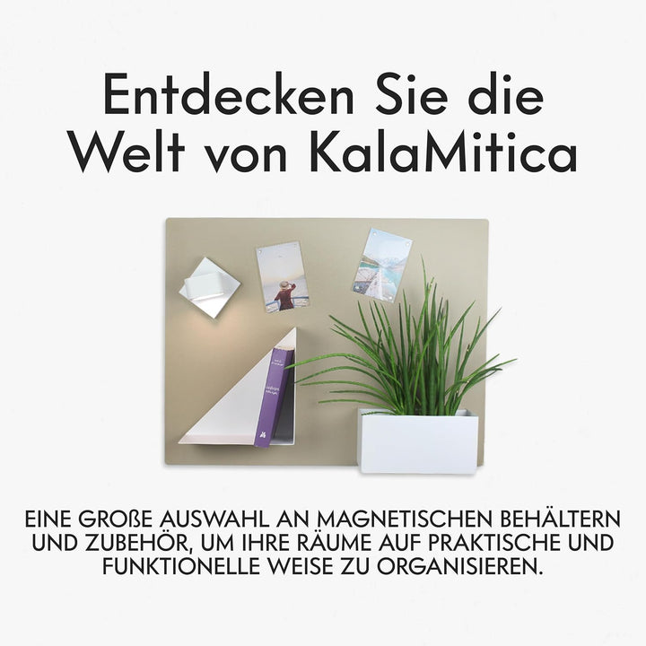 KalaMitica, Katze 2 -Design, magnetische Kreidetafel aus Stahl. Grösse 56x38x0,12cm. Farbe: Beige Ka