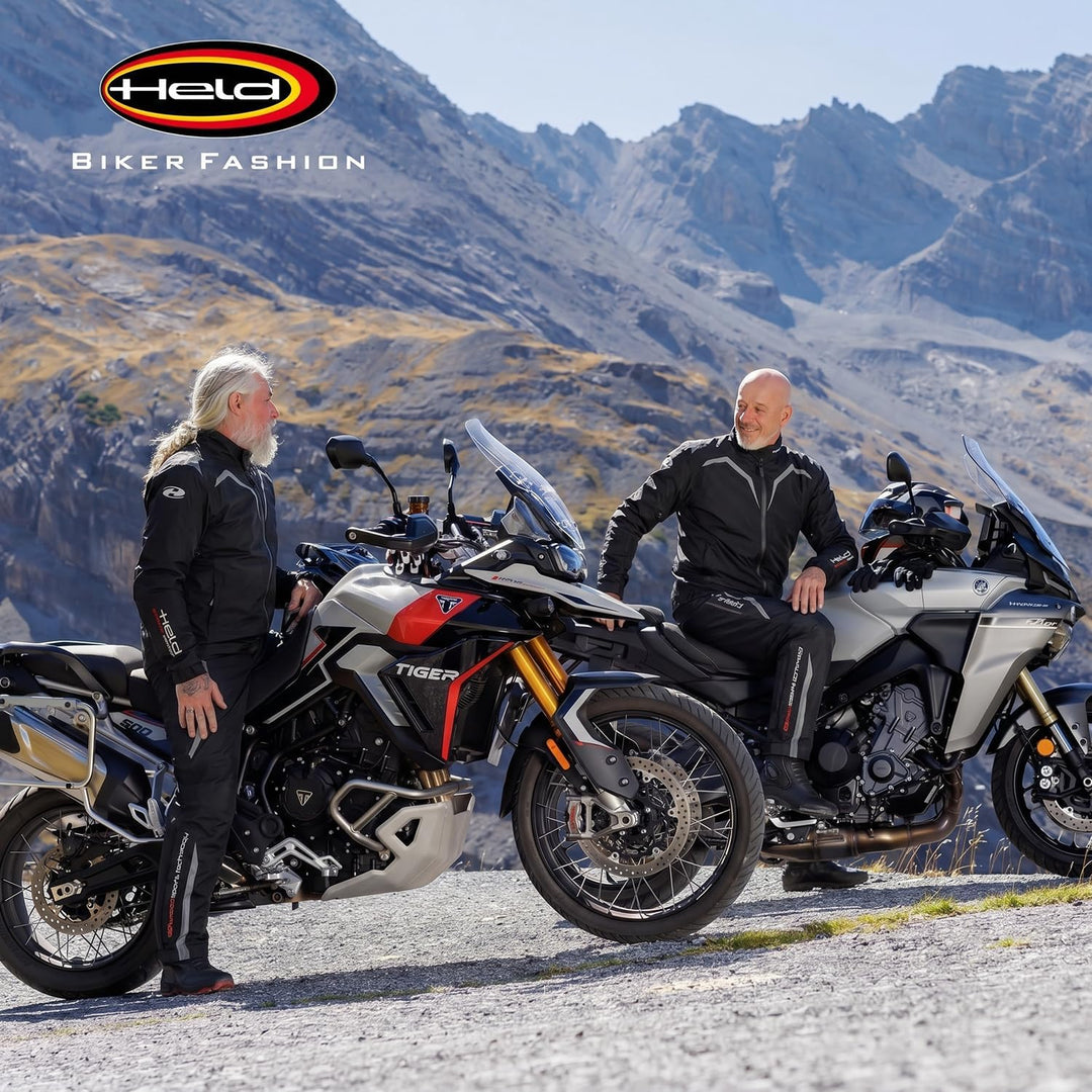 Held Rainblock 2 Base - Sport Motorrad Regenhose Herren - Membrane 100% Wasserdicht, Atmungsaktiv -