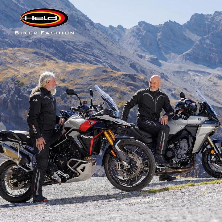 Held Rainblock 2 Base - Sport Motorrad Regenhose Herren - Membrane 100% Wasserdicht, Atmungsaktiv -
