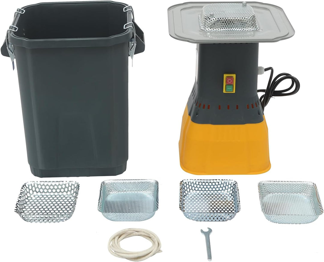 Getreidemühle Elektrisch, 30L Professionelle Schrotmühle Kornmühle mit 5 Siebe für alle Arten von Ge
