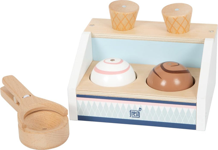 small foot Eistheke kompakt Fresh aus FSC 100%-zertifiziertem Holz, Zubehör für Kaufmannsladen, ab 3