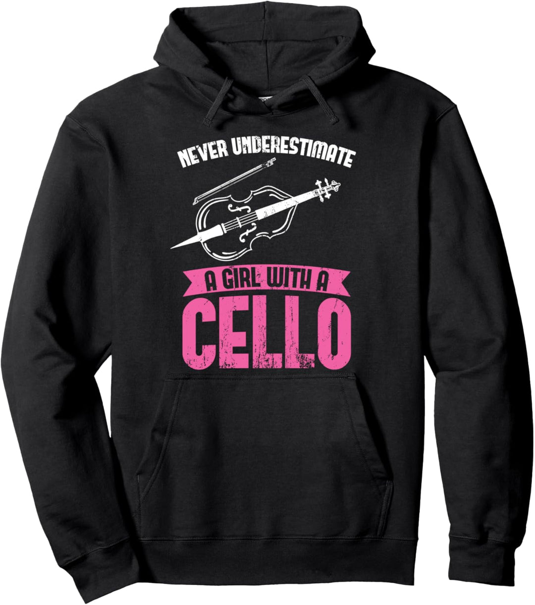 Lustiges Orchester Musik Geschenk Fürchte das Cello Pullover Hoodie