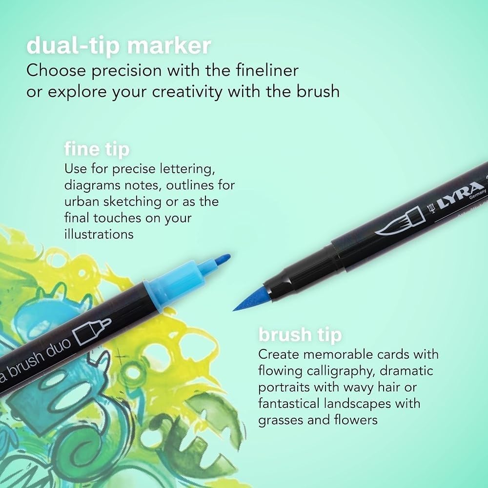 LYRA Aqua Brush Duo Set mit 24 Farben, 1 stück (24er Pack), 24 Farben