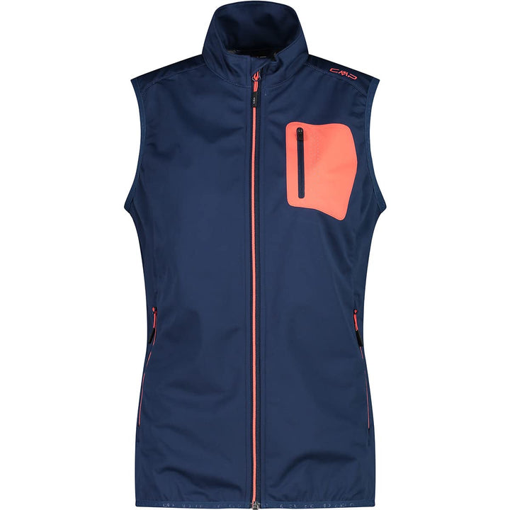 CMP Damen Softshell Weste Outdoorweste 38 Blau, 38 Blau