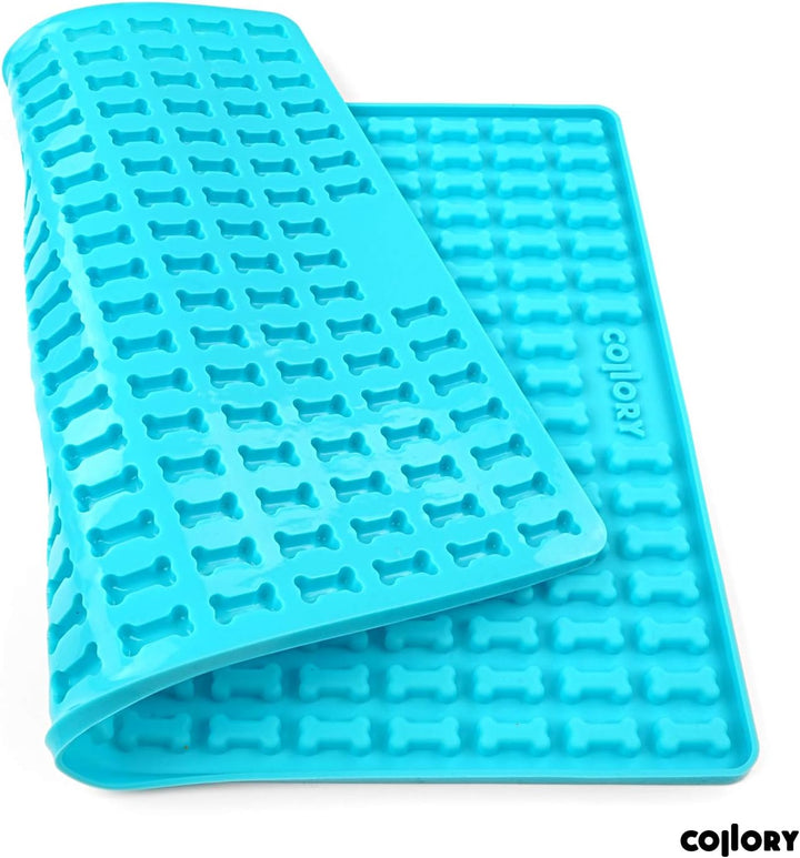 Collory® Mini Knochen (2cm) Silikon Backmatte, Backform für mini DIY Hundekekse und Leckerlis, Knoch