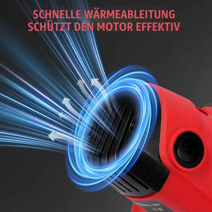 Anbull 2100W Rührwerk betonrührer,6-Gang-Getriebe 0-930U/min betonmischer, M14 Chrom Spiralstange 60