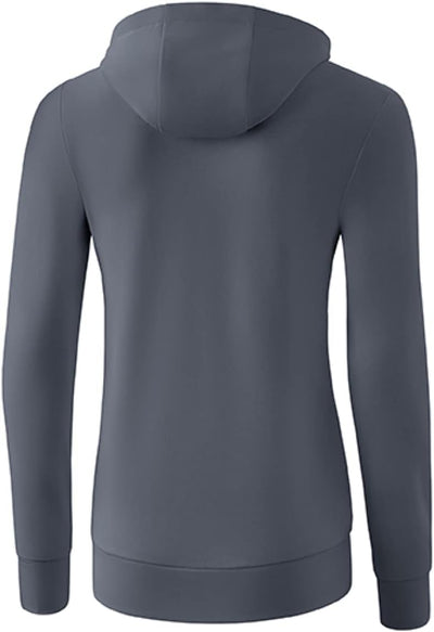 Erima Damen Basic Kapuzensweat Jacke 34 Slate Grey, 34 Slate Grey