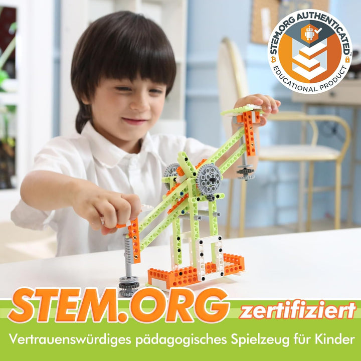 Robot E: Mint-Baukasten für Kinder ab 8 Jahren,14-in-1 DIY-Roboter, Mechanik Faszinierend Erklärt, L