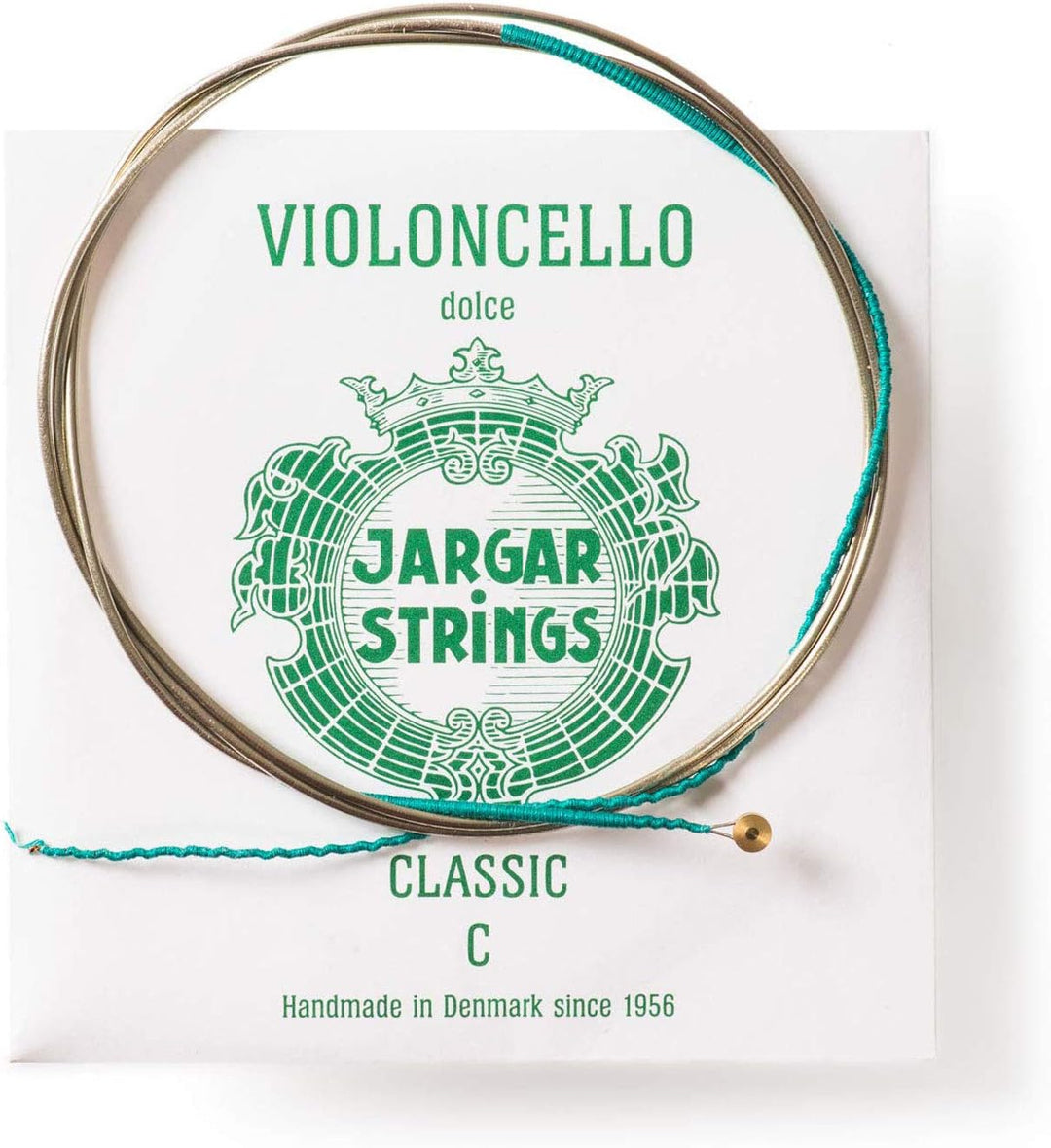 JARGAR Ce-GCD Cello Classic G-Saite, dolce (1,16mm) für Cello Dolce / Leicht Grün // Green, Dolce /