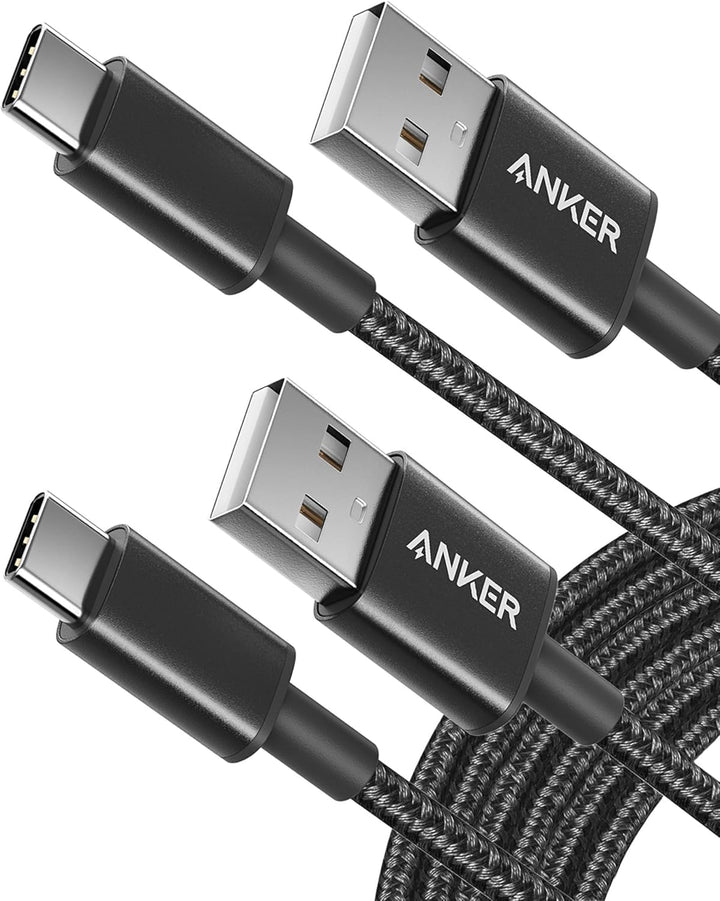 Anker USB auf USB C kabel 3.1A Nylon geflochten [2 Stück 3m] | Für iPhone 17 Pro Max/16/15 Serie, Sa