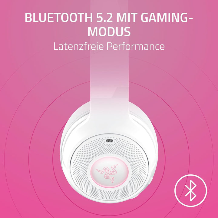 Razer Kraken Kitty V2 BT - Kabelloses Bluetooth RGB Headset mit Kitty Ears für Gaming und Streaming