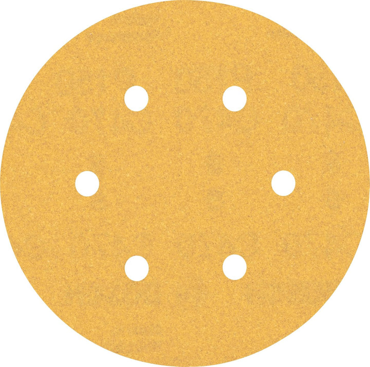 Bosch Accessories 50x Schleifpapier Expert C470 mit 6 Löchern (für Hartholz, Farbe auf Holz, Ø 150 m