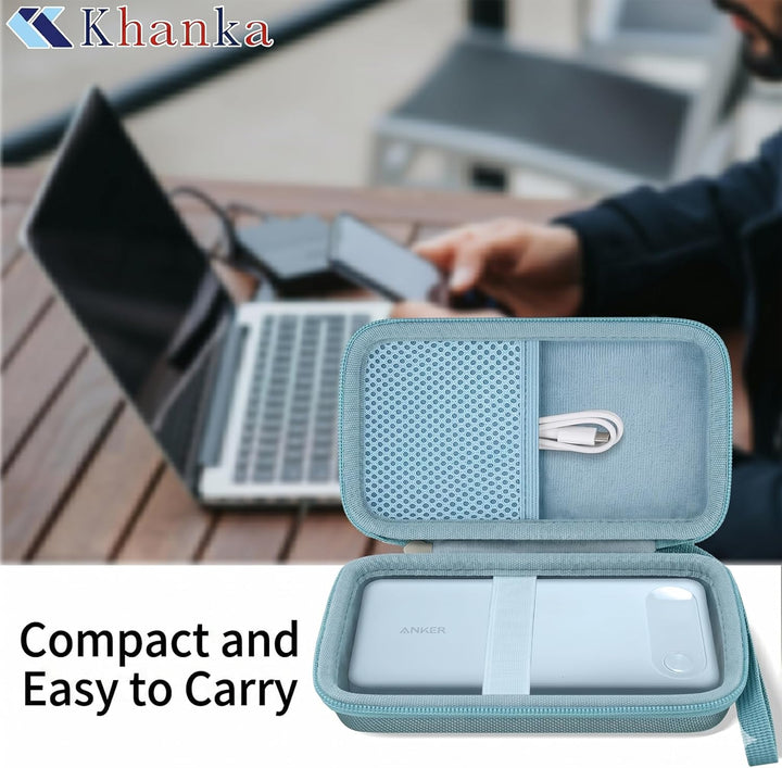 Khanka (Nur Tasche) Hartschalen-Tragetasche für Anker Power Bank 20000mAh tragbares Ladegerät mit ei