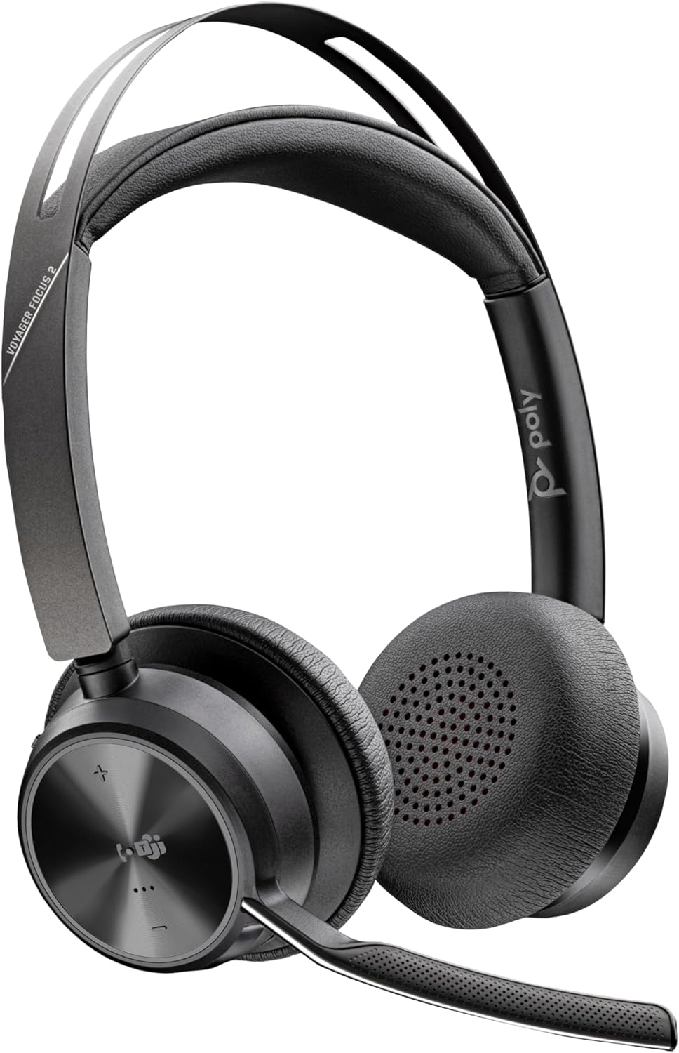 POLY Voyager Focus 2 USB-C Headset für Microsoft Teams, mit USB-C/A Adapter – Bluetooth, ANC, Acoust