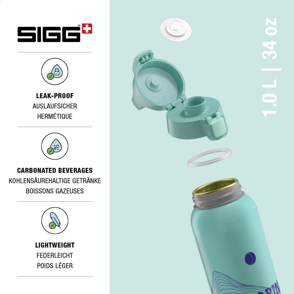 Sigg - Alu Trinkflasche - WMB ONE - Made in Switzerland - ClimatePartner Zertifiziert - Kohlensäure