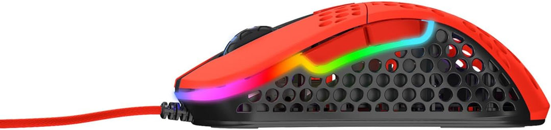 Xtrfy M4 RGB, ultraleichte kabelgebundene Gaming-Maus, ergonomisches Design für Rechtshänder, hochmo