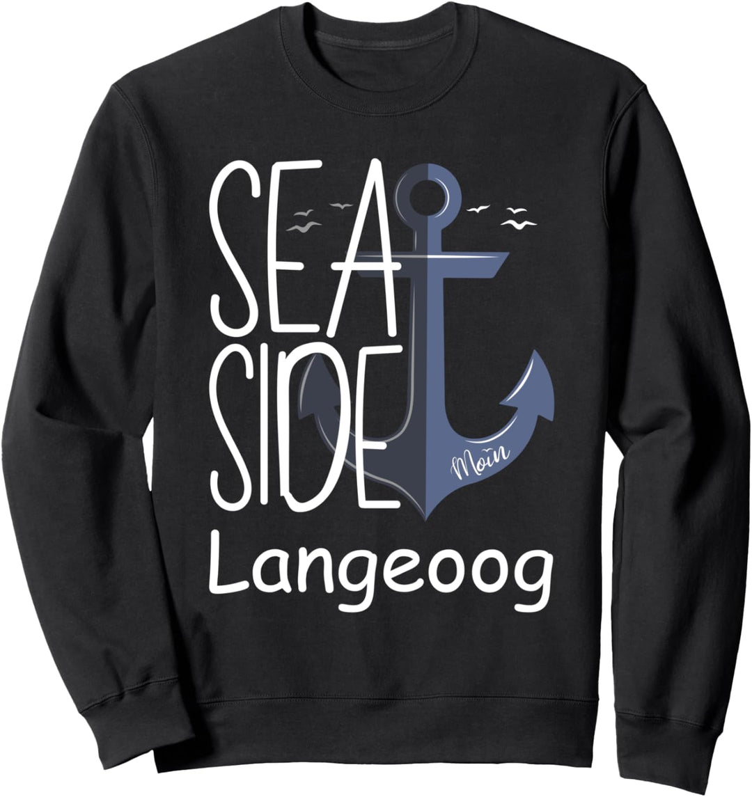 Langeoog Moin Ostfriesland Küste Nordseeküste Sea Side Anker Sweatshirt