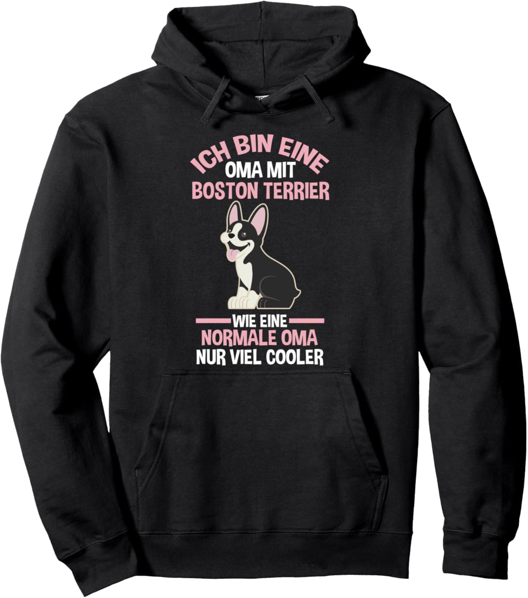 Oma Grossmutter Boston Terrier Pullover Hoodie