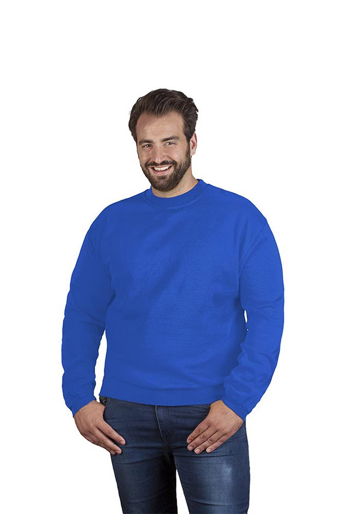 Premium Sweatshirt Plus Size Herren, Königsblau, XXXL
