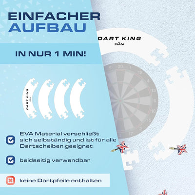 ELANI – klimaneutraler Dartring für optimalen Schutz von Wand, Boden, Dartpfeil und Flight – passgen