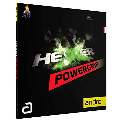 ANDRO Belag Hexer Powergrip Farbe 2,1 mm, schwarz, Grösse 2,1 mm, schwarz