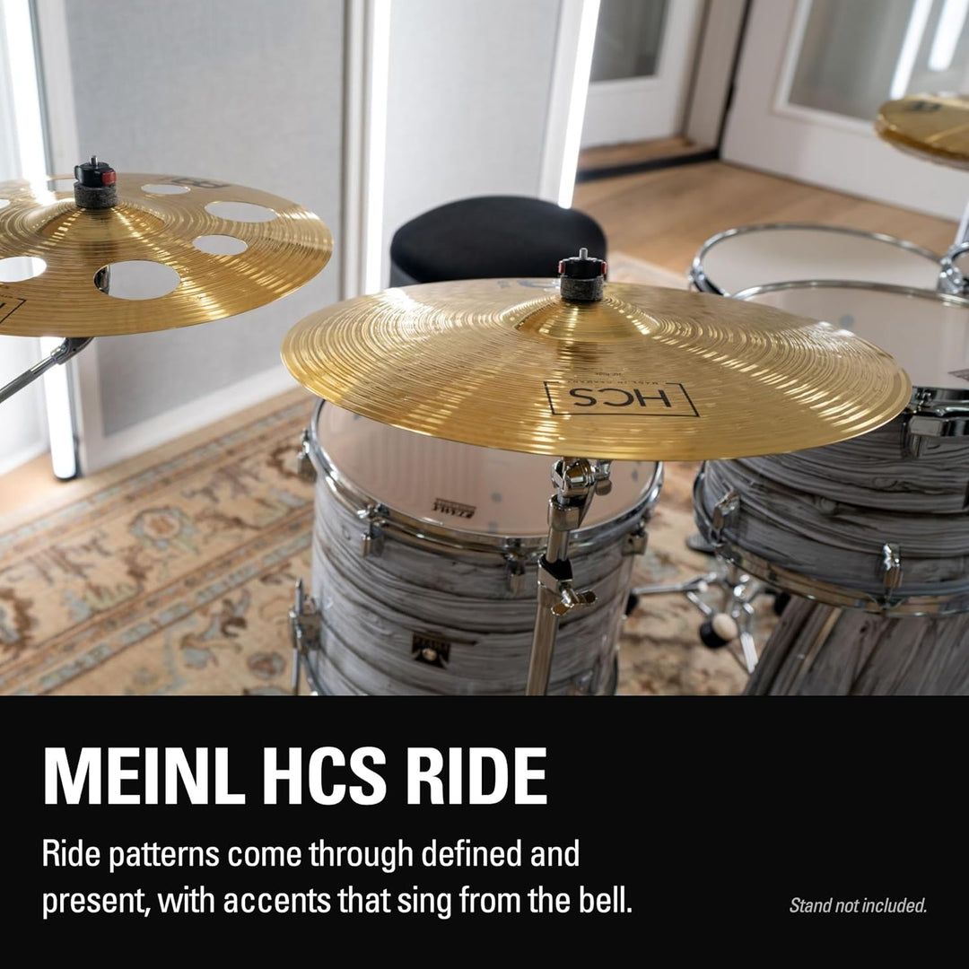 Meinl Cymbals HCS Ride 20 Zoll (Video) Schlagzeug Becken (50,80cm) Messing, Traditionelles Finish (H