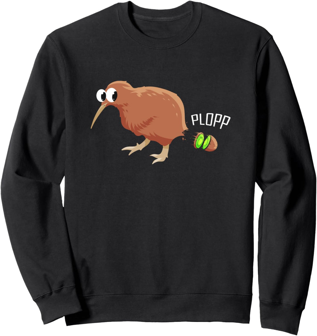 Kiwi Vogel Plopp Neuseeland Kiwivogel Sweatshirt