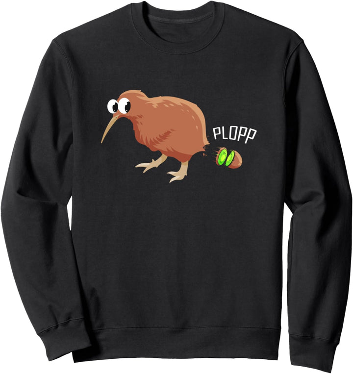 Kiwi Vogel Plopp Neuseeland Kiwivogel Sweatshirt