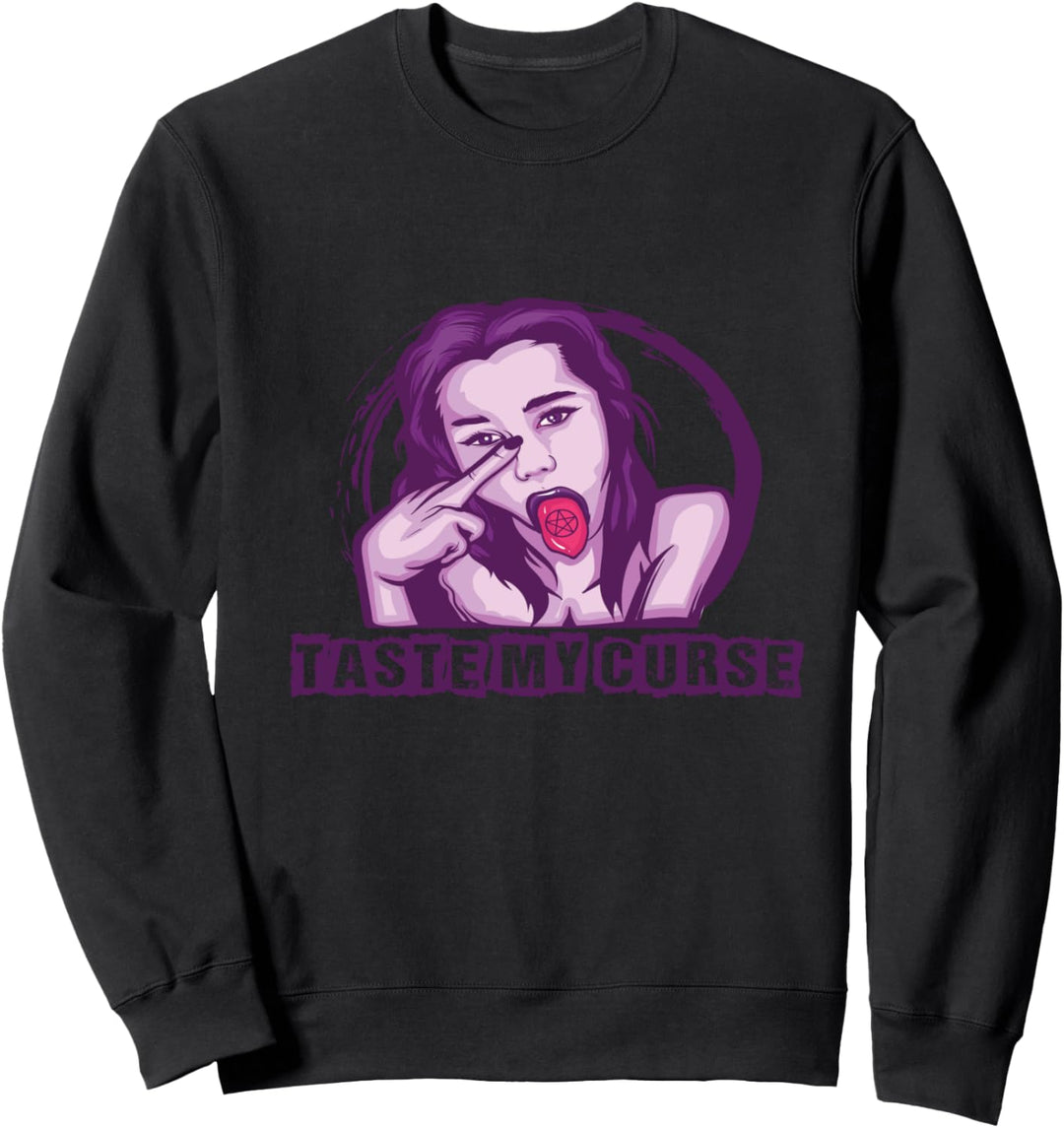 Probieren Sie meinen Fluch Gothic Geschenk Goth Sweatshirt