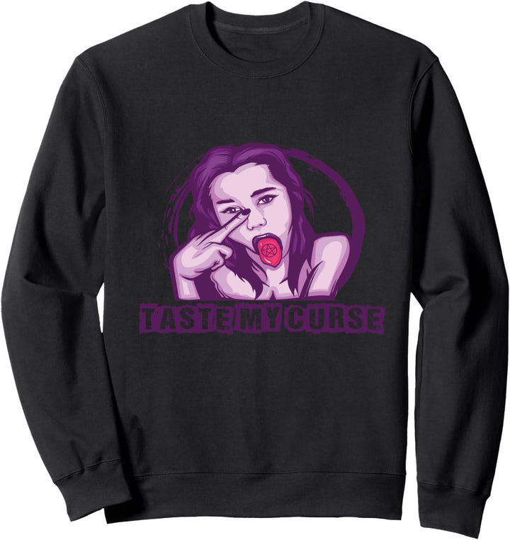 Probieren Sie meinen Fluch Gothic Geschenk Goth Sweatshirt