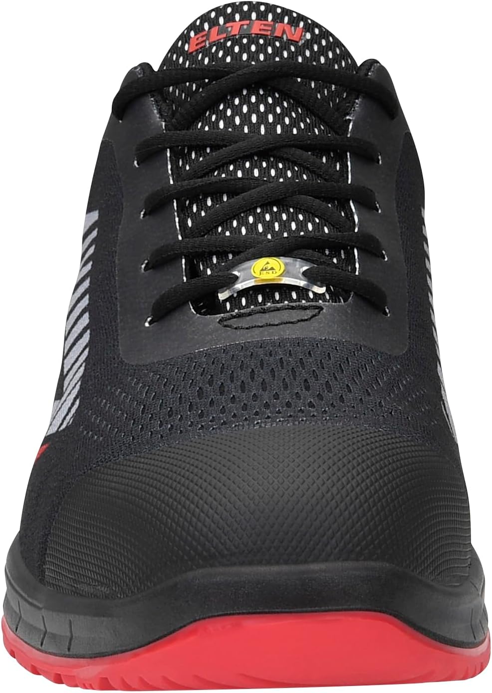 ELTEN Sicherheitsschuhe Larkin XXSports Black-Grey Low ESD S1P, Damen und Herren, Textil, Stahlkappe