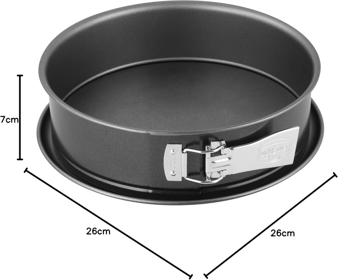 Dr. Oetker 2601 Oetker Spring-/Kuchen-/Backform, Ø 26 cm, auslaufsichere, runde, aus Stahl mit keram