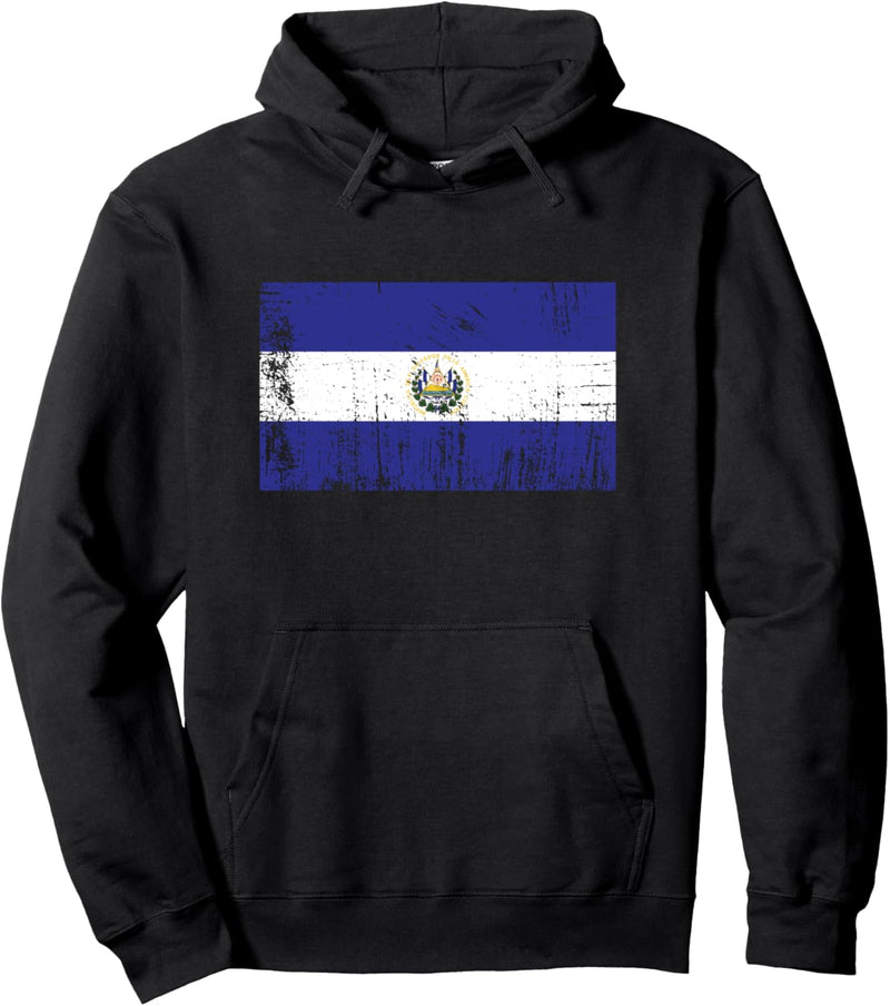 El Salvador Flagge-Fahne Geschenk Fussball-Fan Sport Pullover Hoodie