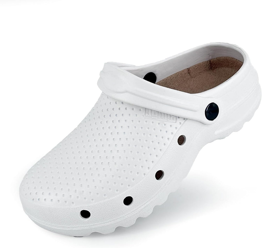 JOMIX Unisex Clogs Krankenhaus Küche Arbeitsclogs Anti-Rutsch Gummi Arbeitsschuhe Gartenschuhe 42/43