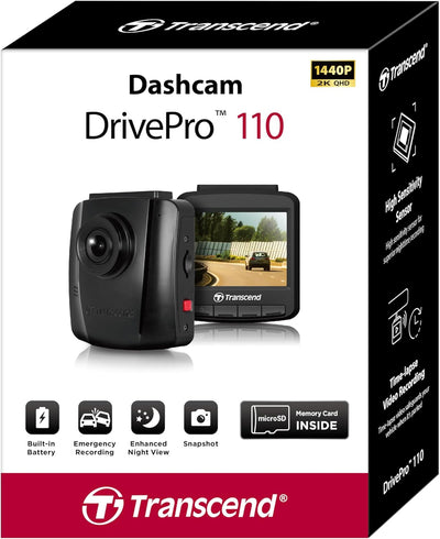 Dashcam Transcend - DrivePro 110-64GB (Saugnapfhalterung)