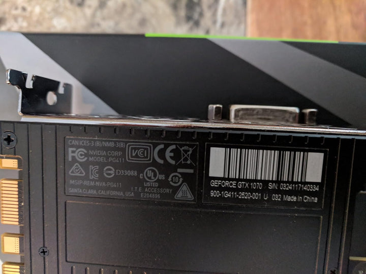 NVIDIA GeForce GTX 1070 8GB - Grafikkarten (Active, Windows 10 Education, Windows 10 Education x64,